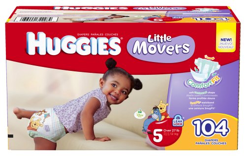 Huggies Little Movers Step 5 Giant Pack, 104 Count