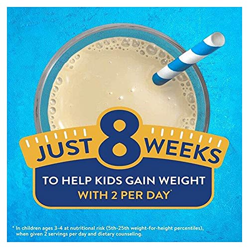 PediaSure Grow & Gain with Immune Support, Kids Protein Shake, 27 Vitamins and Minerals, 7g Protein, Helps Kids Catch Up On Growth, Non-GMO, Gluten-Free, Vanilla, 8 Fl Oz (Pack of 24)