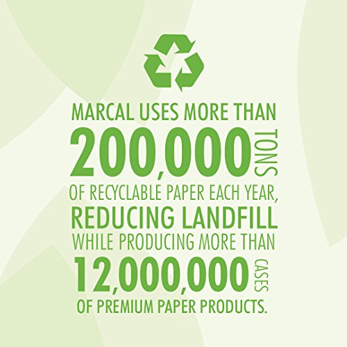 Marcal Paper Towels U-Size-It Sheets 2 Ply 140 Sheets Per Roll 100% Recycled - 24 Rolls Per Case Green Seal Certified Paper Towel Rolls 06181,White