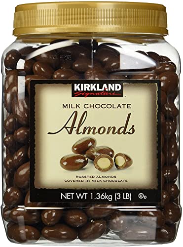 Kirkland Signature Milk Chocolate Roasted Almonds, 48 Ounce