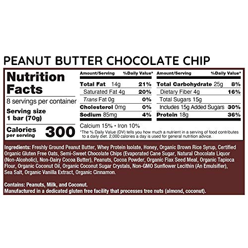 G2G Protein Bar, Peanut Butter Chocolate Chip Parent