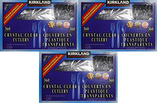 Kirkland Signature, Crystal Clear Cutlery 360 Count (Pack of 3)